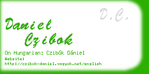 daniel czibok business card